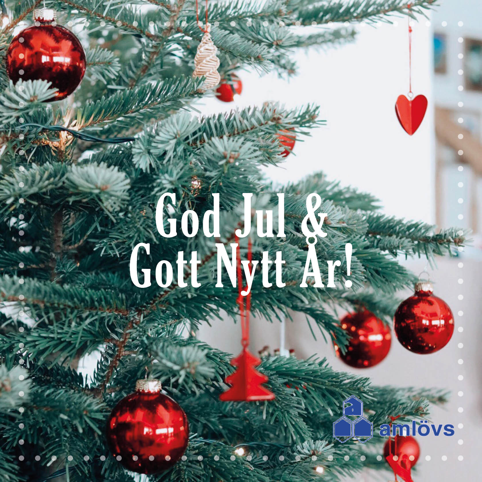 God jul och gott nytt år Amlovs